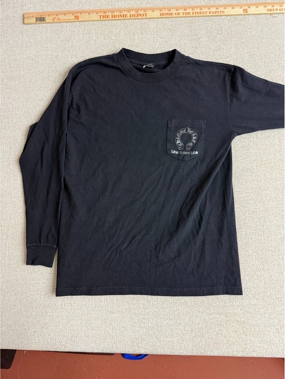 Chrome Hearts Los Angeles Horseshoe Long Sleeve T-Shirt Mens Size L Large Black